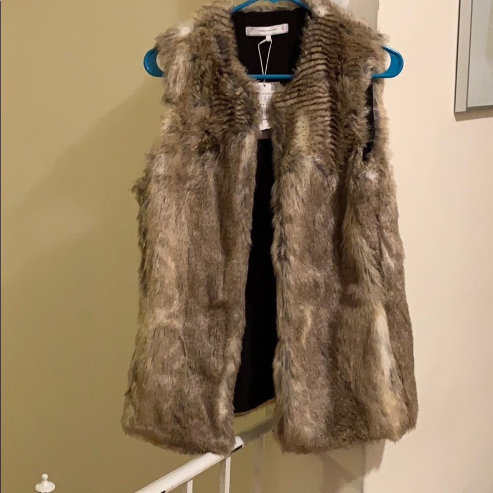 Zara Faux Fur Vest